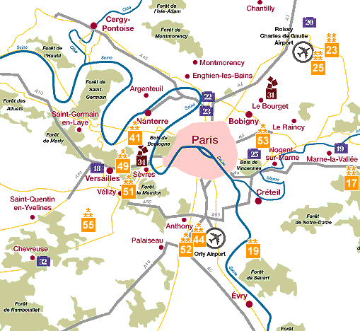 paris banlieu map